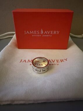 Retired James Avery Ring Size 5.5. “God Be With Us Together And Apart”